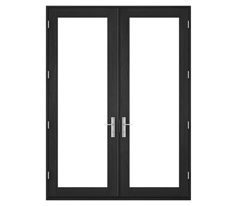 Pella Reserve Contemporary Wood Hinged Patio Door in Terre Haute